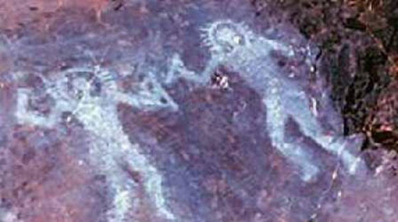 Image result for cave drawings space men drawn by early man